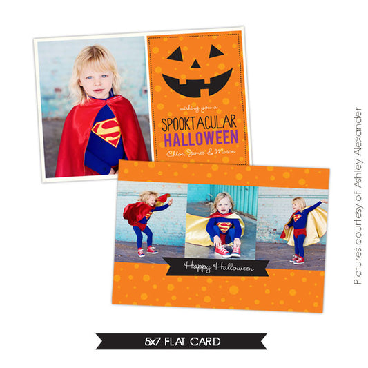 Halloween Photocard Template | Spooktacular e534