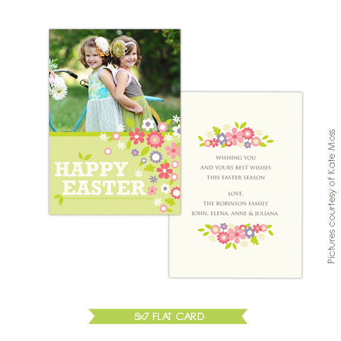 Easter photo card | Spring wishes e341