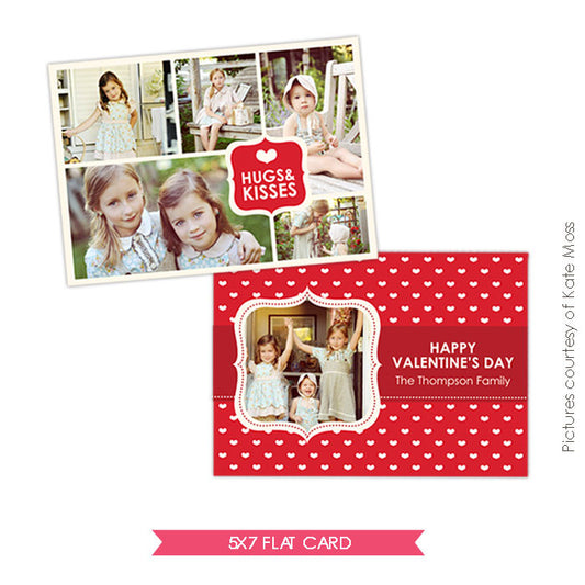 Valentine Photocard Template | Sweet Kisses e285