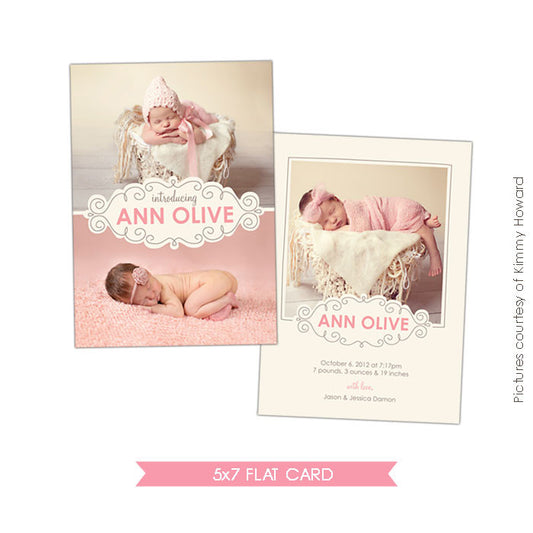 Birth Announcement | Sweet Pea e426