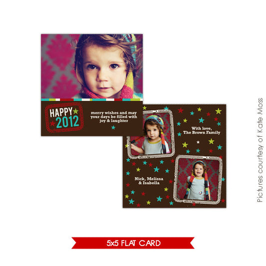 Holiday Photocard Template | Sweet wishes e183