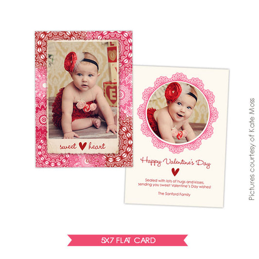 Valentine Photocard Template | Sweetheart e265