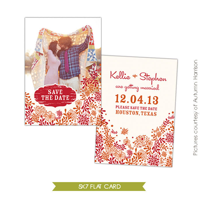 Unique love | Save the date card e302