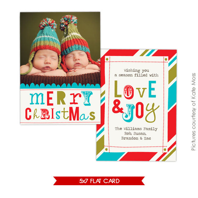 Holiday Photocard Template | Whimsy Christmas e212