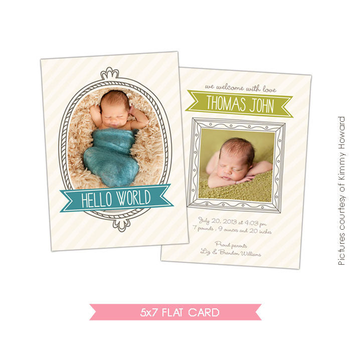 Birth Announcement | Whimsy boy e425