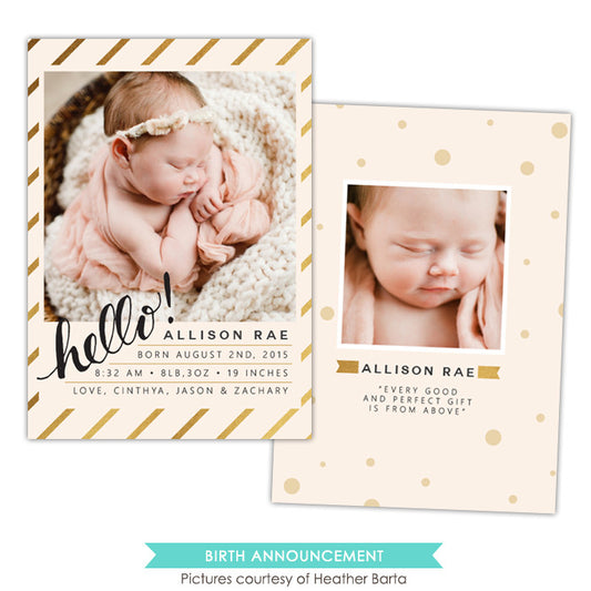 Birth Announcement | Hello princess e1060