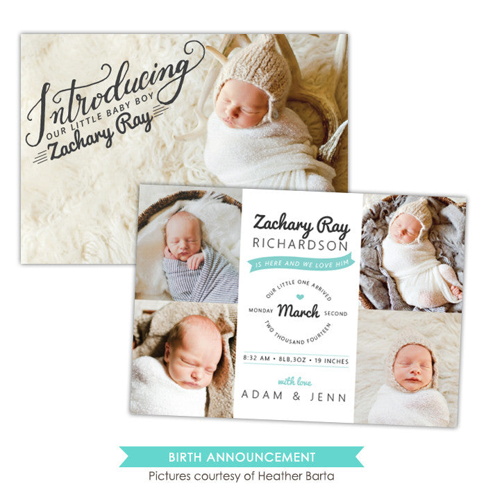 Birth Announcement | Introducing Zachary e1061