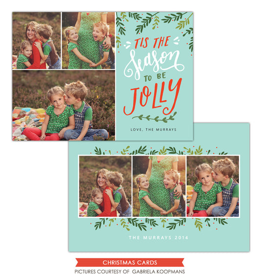 Christmas Photocard Template | Season to be Jolly e1125