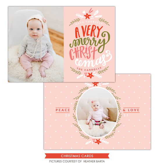 Christmas Photocard Template | Sweet Christmas e1143