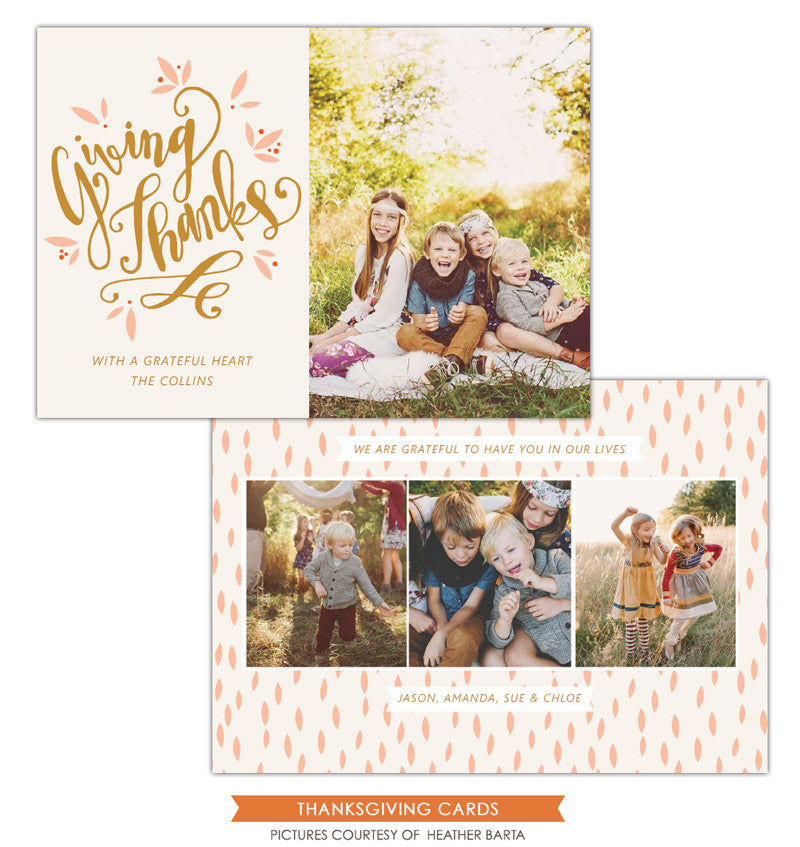 Thanksgiving Card Template | Lettering thanks e1150