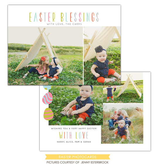 Easter photo card | Spring colors e1202