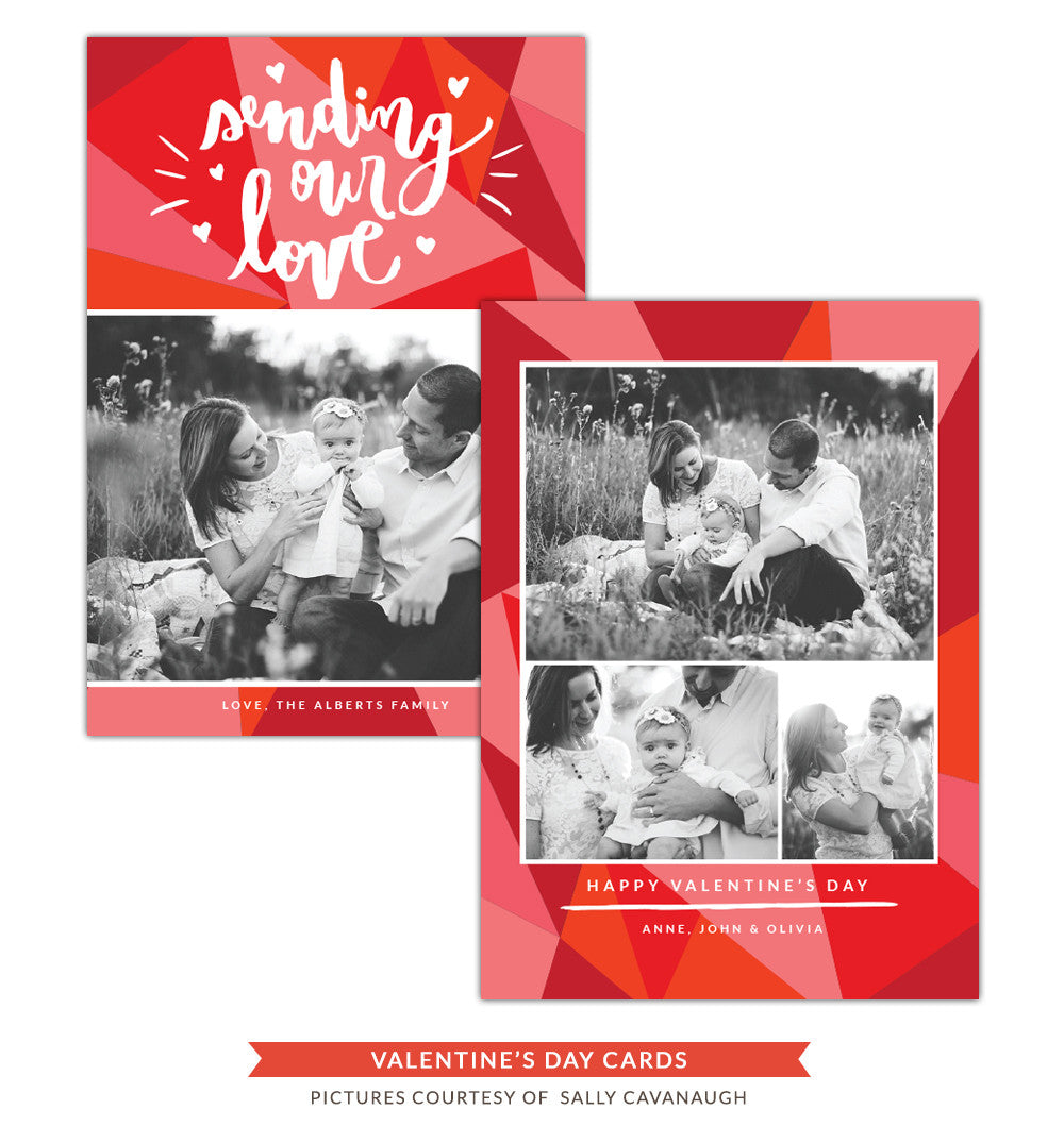 Valentine Photocard Template | Sending love e1254