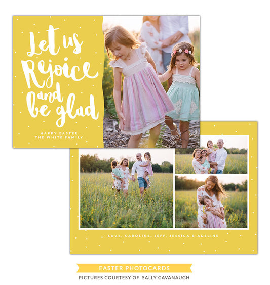 Easter Photocard Template | Let us rejoice e1265