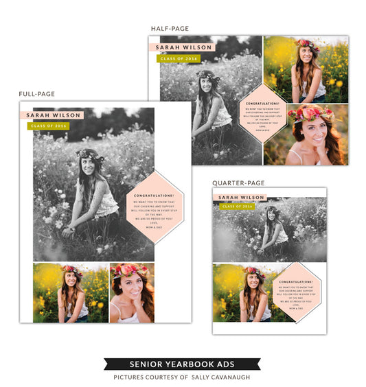 Senior Yearbook Ads | Boho style e1277