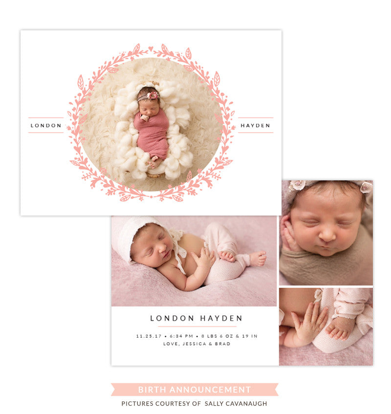 Birth Announcement | Baby crown e1296