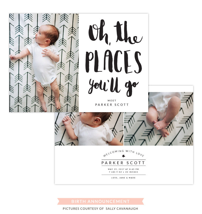 Birth Announcement | The places you'll go e1298