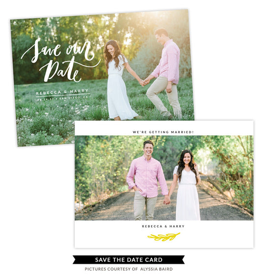 Save the Date card | Wedding Garden e1334