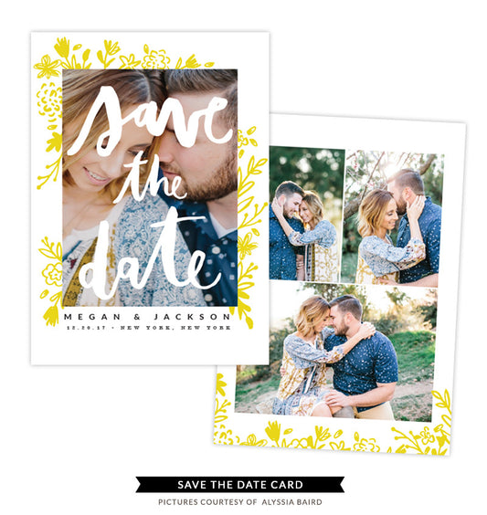 Save the Date card | Bride Kiss e1335