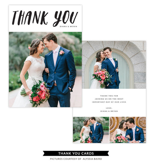 Thank You card | Couple's Love e1343