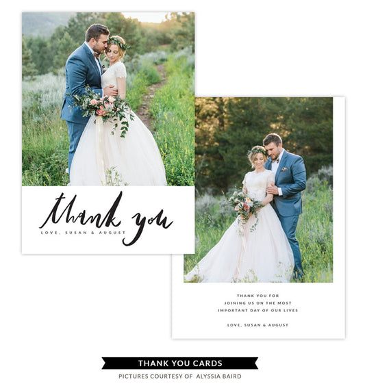 Thank You card | Love Flare e1344