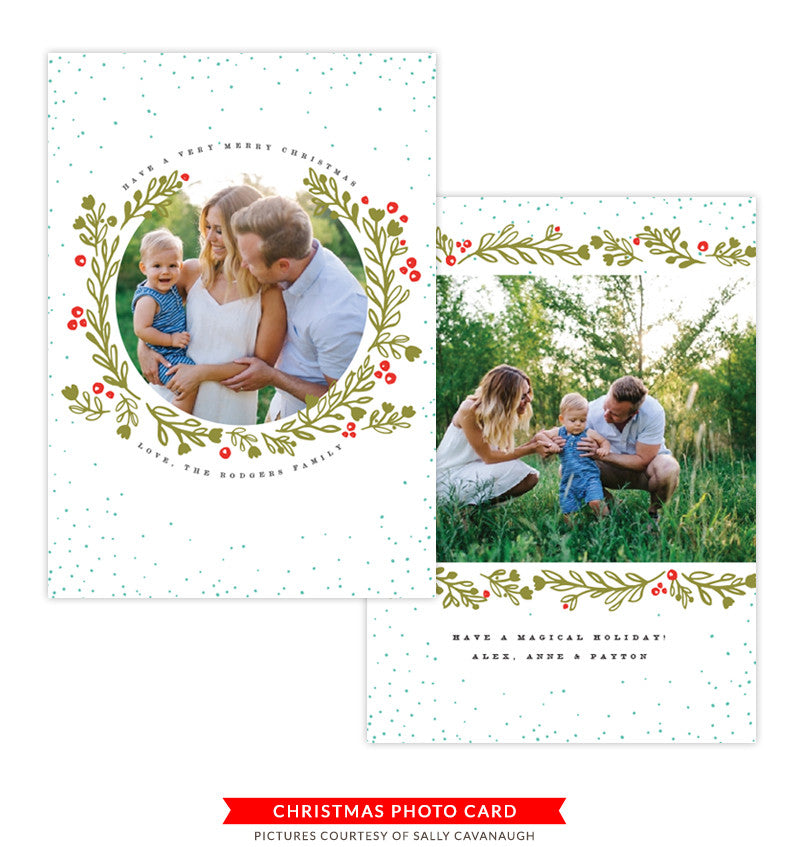 Christmas Card | Holly Berries e1355