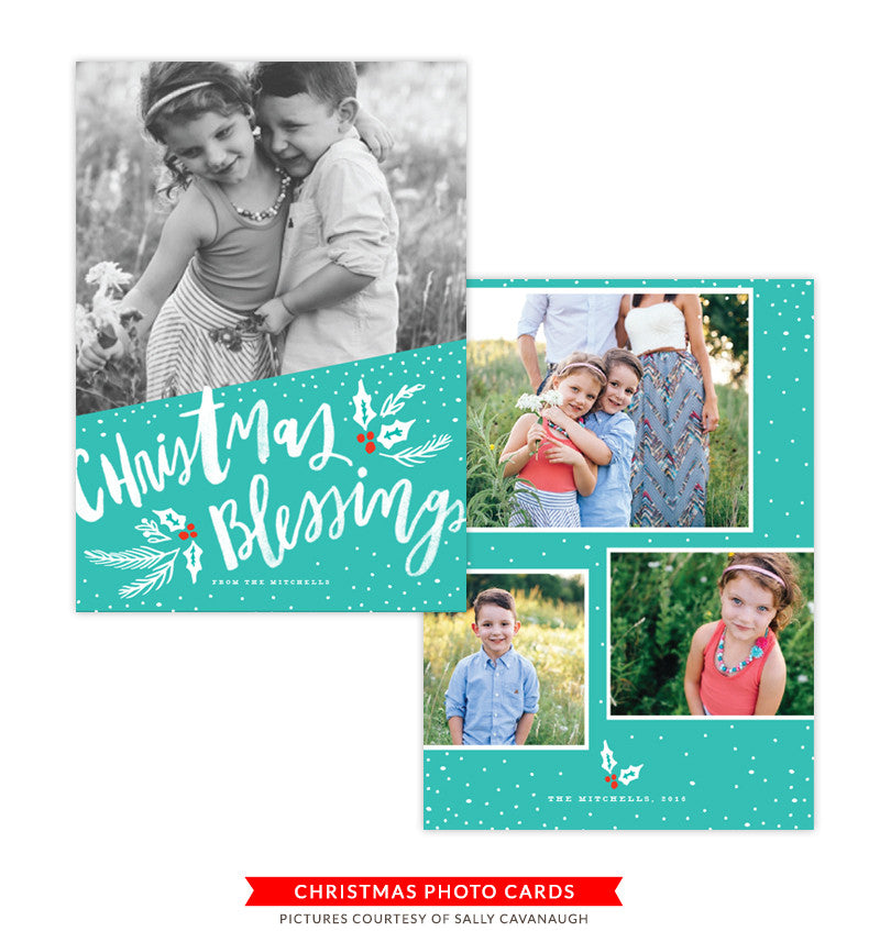 Christmas Card | Teal Christmas e1378