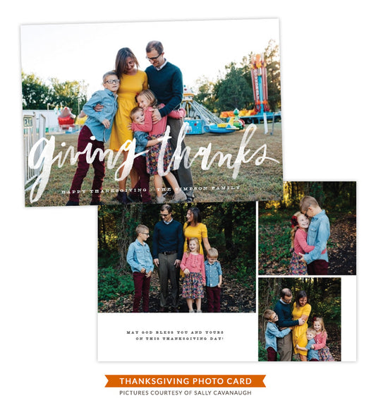 Thanksgiving Card Template | Abundant Heart e1407