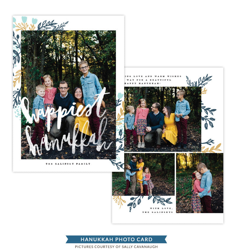 Hanukkah Photocard Template | Sheltering Light - e1411