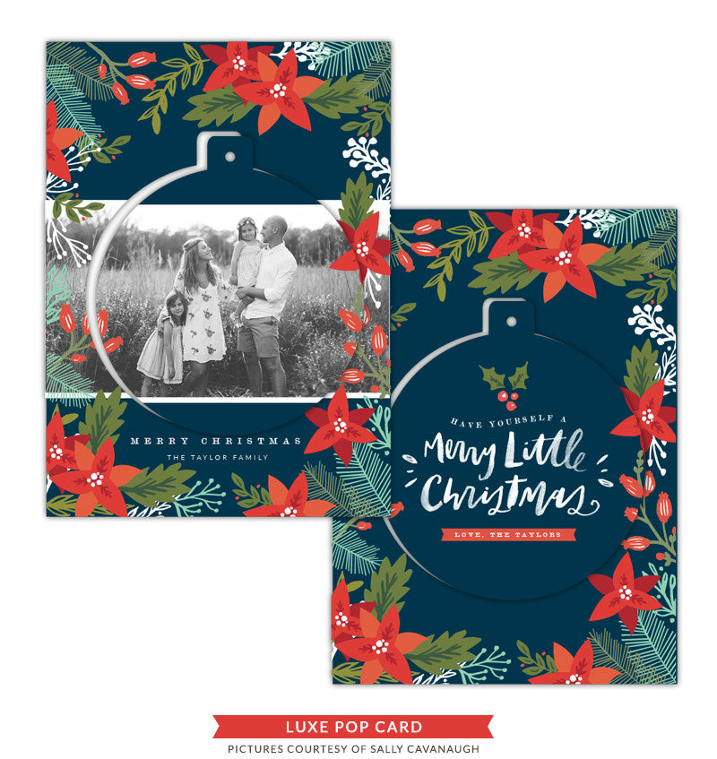 Christmas Luxe Pop Card Template | See the Snow e1423