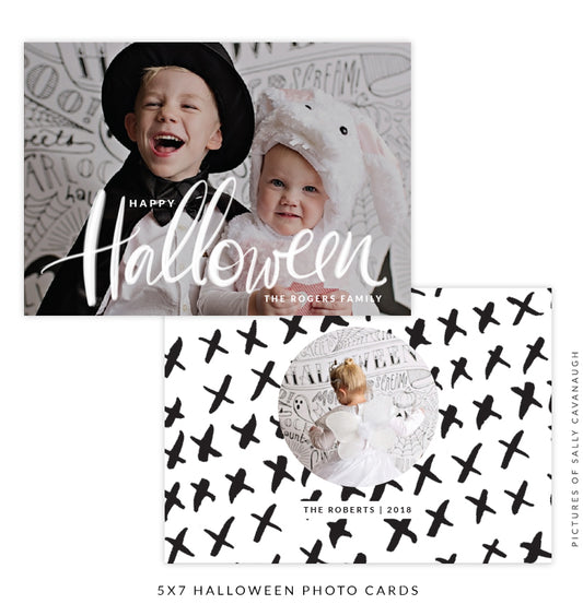 Halloween Photocard Template | Spooky Party e1539