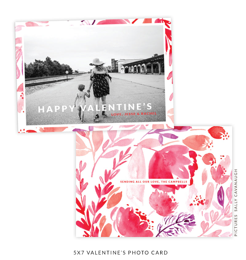 5x7 Valentine's Photo Card | Love Bouquet e1617