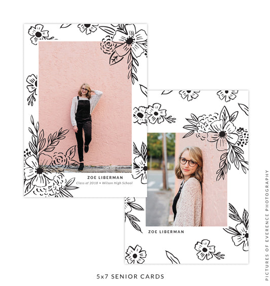 Senior Card | Floral Adventure e1626