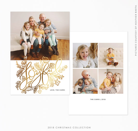 2018 Christmas 5x7 Photo Card | Joyful Season