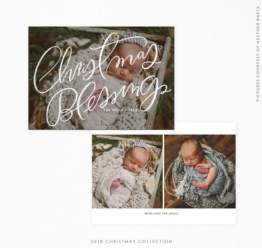 2018 Christmas 5x7 Photo Card | Tiny Blessings