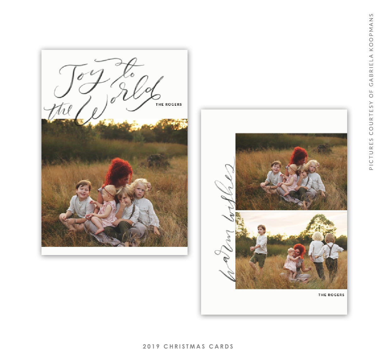 2019 Christmas 5X7 Photo Card | Pure Joy e1743