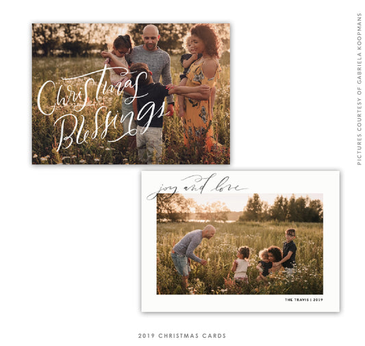 2019 Christmas 5X7 Photo Card | Heaven Blessings e1750