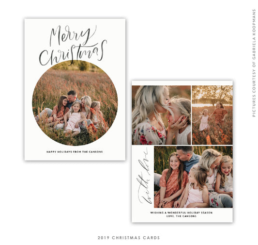 2019 Christmas 5X7 Photo Card | Merry Merry e1752