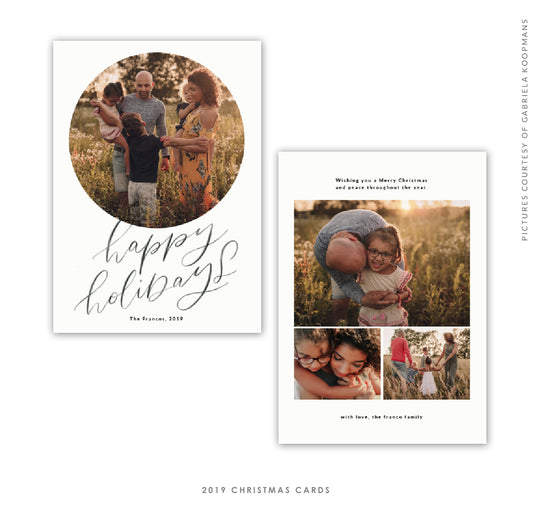 2019 Christmas 5X7 Photo Card | Family Circle e1758