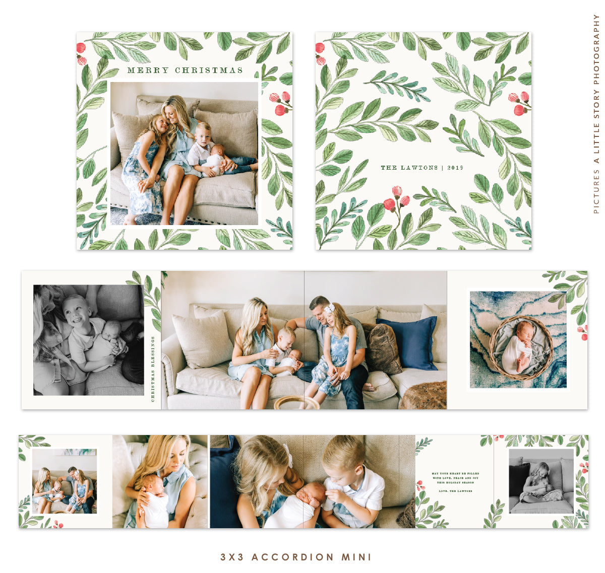 Christmas accordion mini 3x3 | Mini Garden e1808