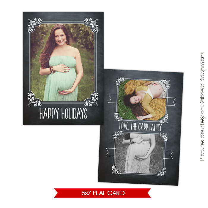 Holiday Photocard Template | Belly Holidays e559