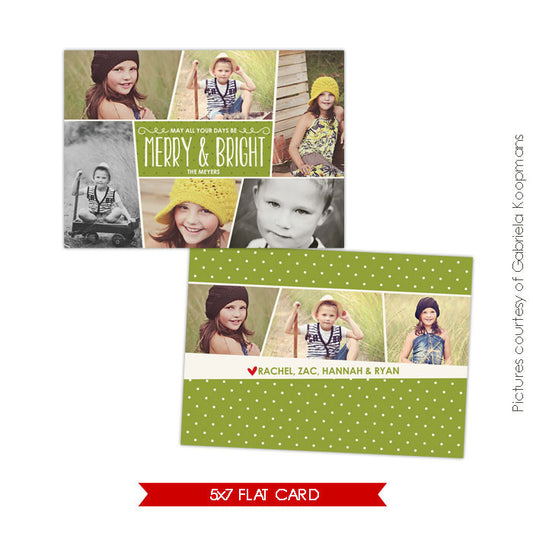 Holiday Photocard Template | Funky pics e562