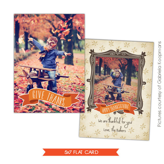 Thanksgiving Card Template | Fall times e576