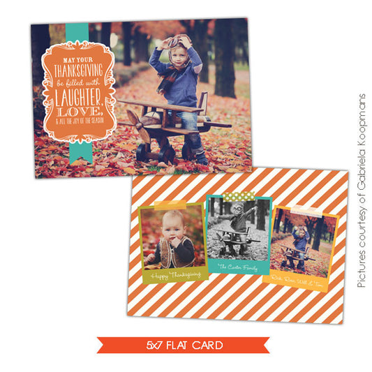 Thanksgiving Card Template | Fall wishes e579