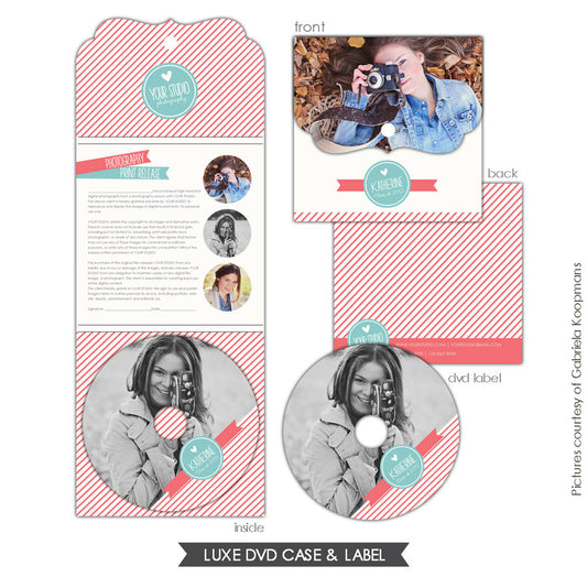 Luxe DVD case and DVD label | Pink day e602