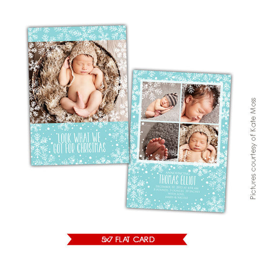 Holiday Photocard Template | Christmas gift e605