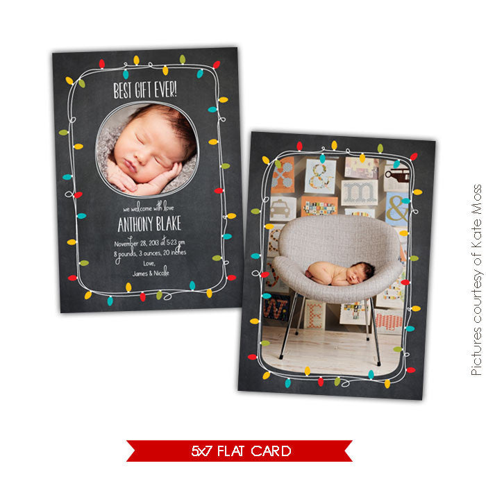 Holiday Photocard Template | Best gift ever e606