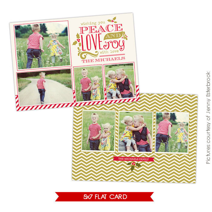 Holiday Photocard Template | Joyful year e624