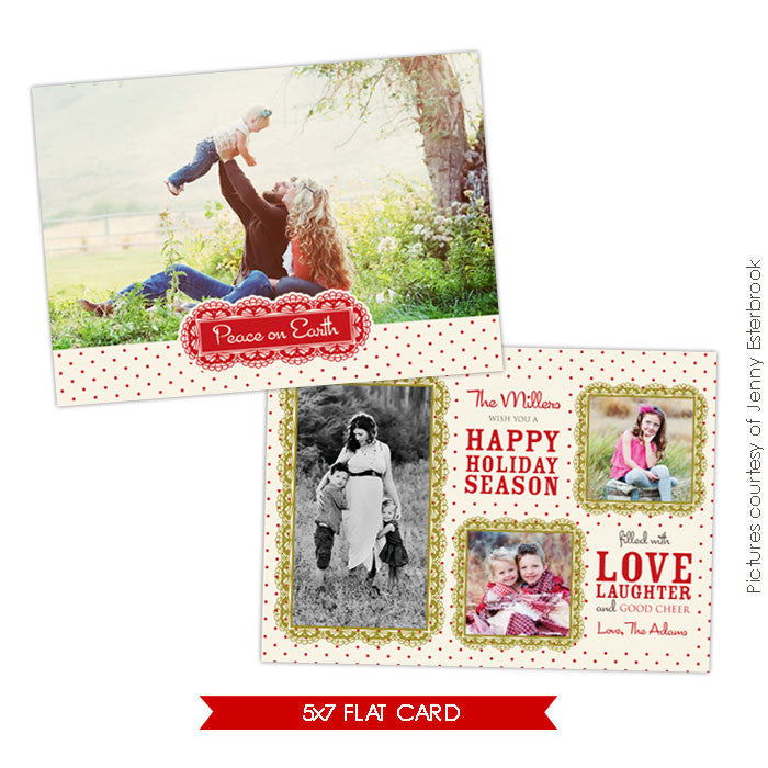 Holiday Photocard Template | Love together e627