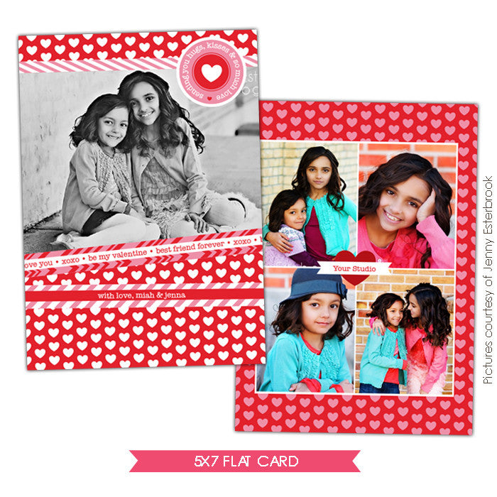 Valentine Photocard Template | Valentine sisters e678