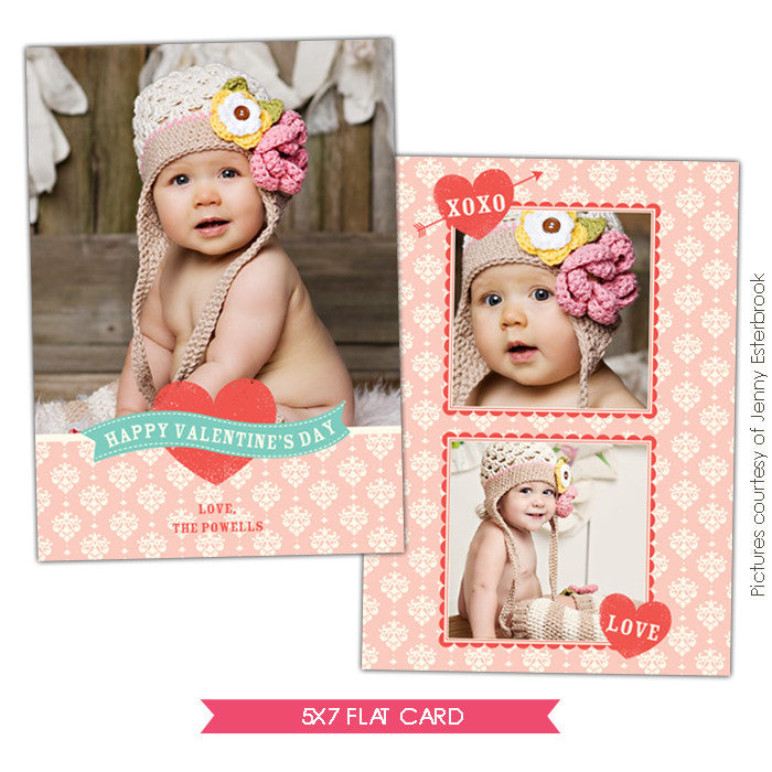 Valentine Photocard Template | Little cupid e679